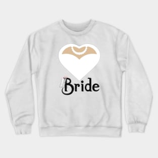 Bride T-Shirt Bride With Bow Tie Tee Shirt Bachelor Party T-Shirt Crewneck Sweatshirt